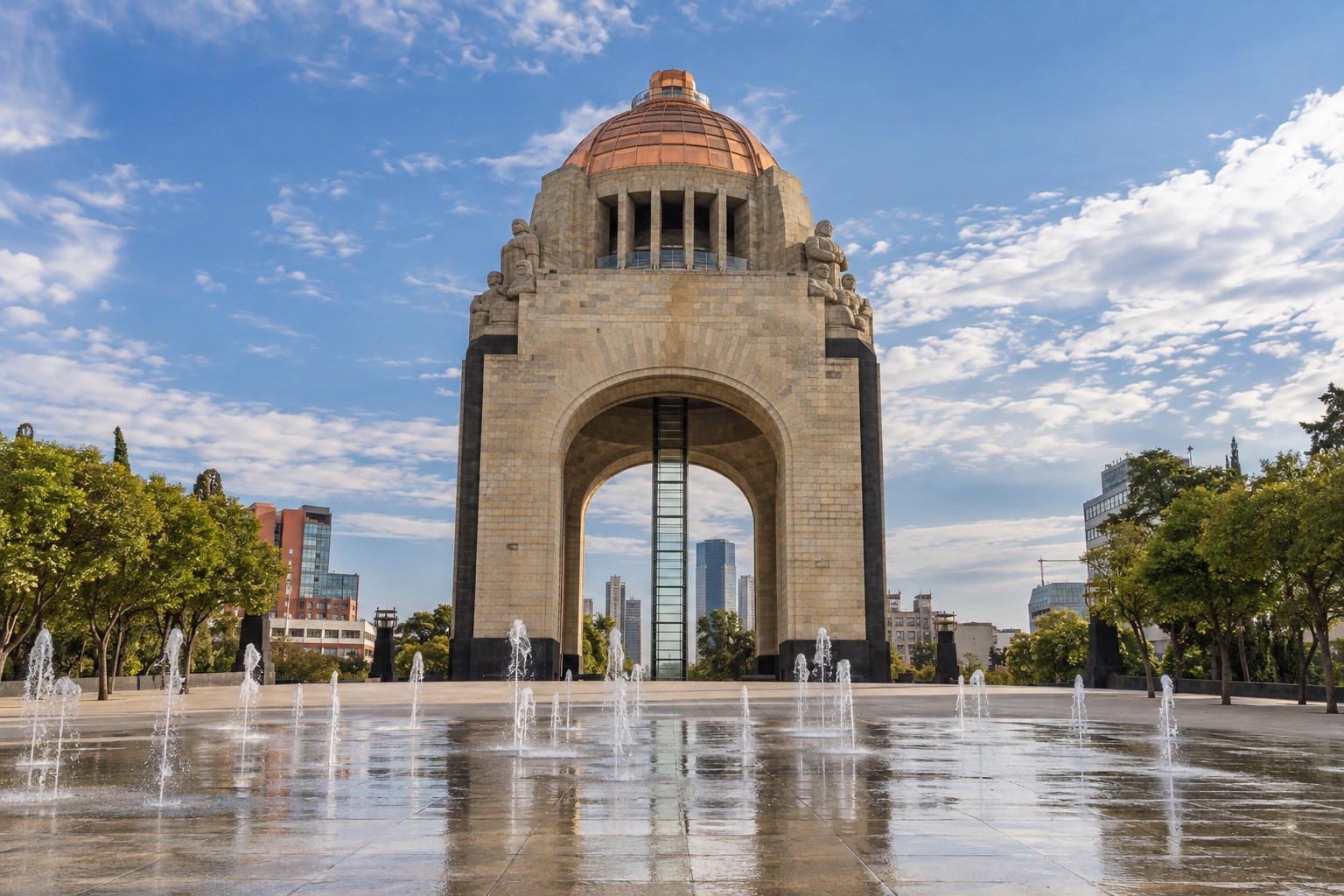 Illustrative catalog artwork of Monument to the Revolution in Mexico City