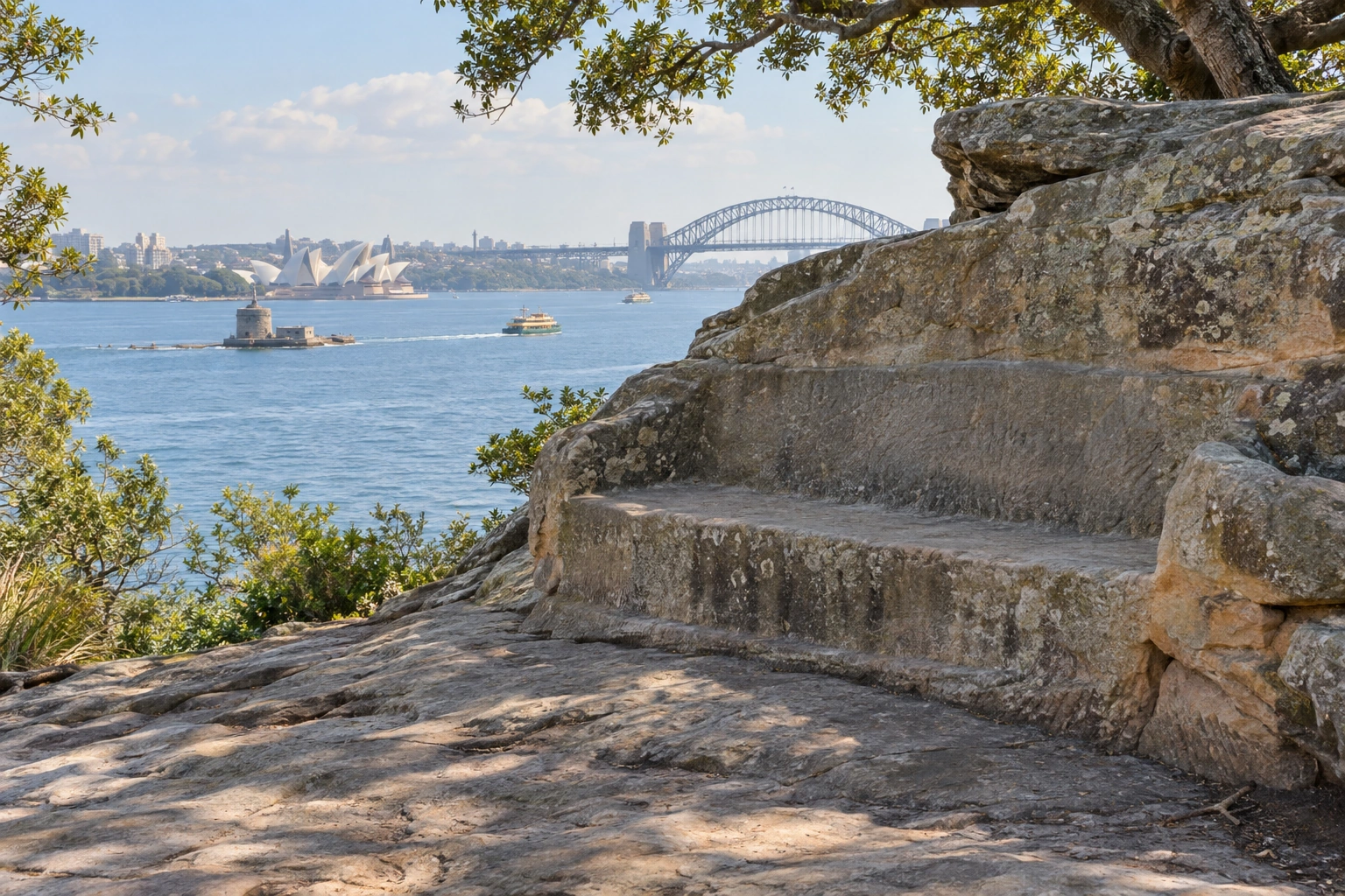 Illustrative catalog artwork of Mrs Macquarie's Chair