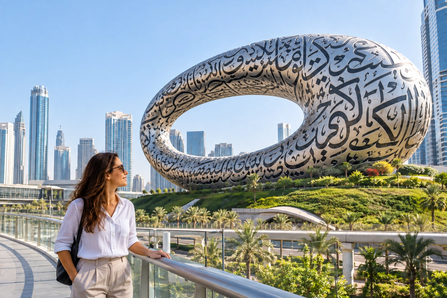 Illustrative Silver Oval Experience preview for Museum of the Future