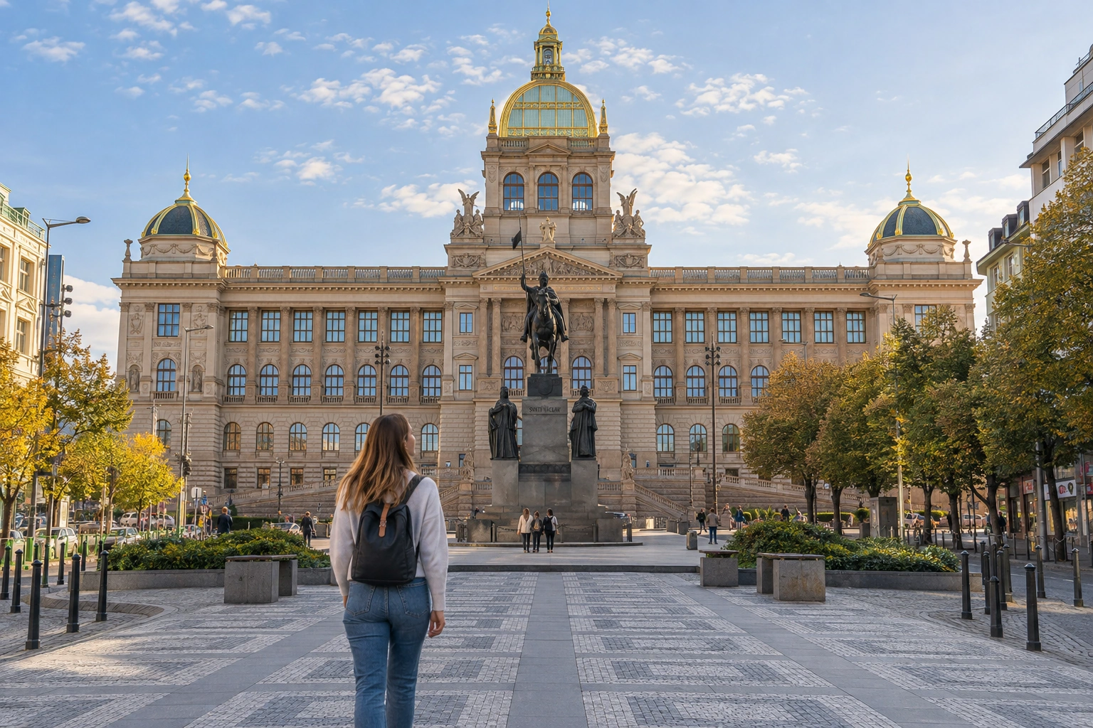 Illustrative Wenceslas Perspective Experience preview for National Museum Prague