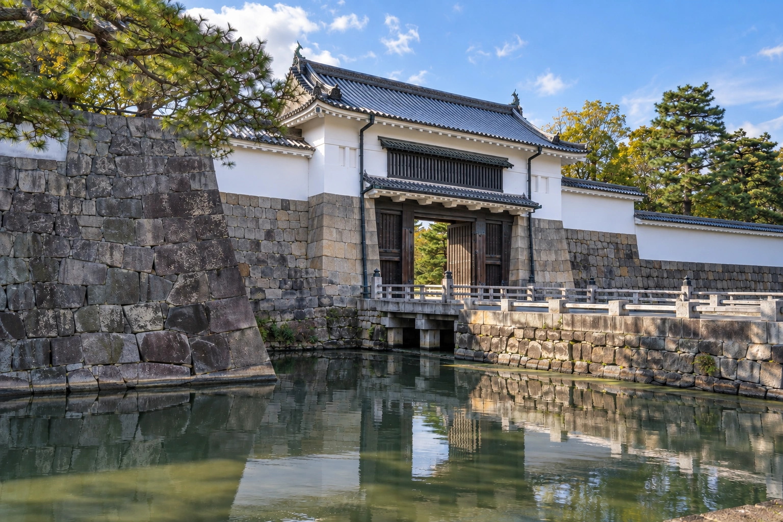 Illustrative catalog artwork of Nijo Castle in Kyoto