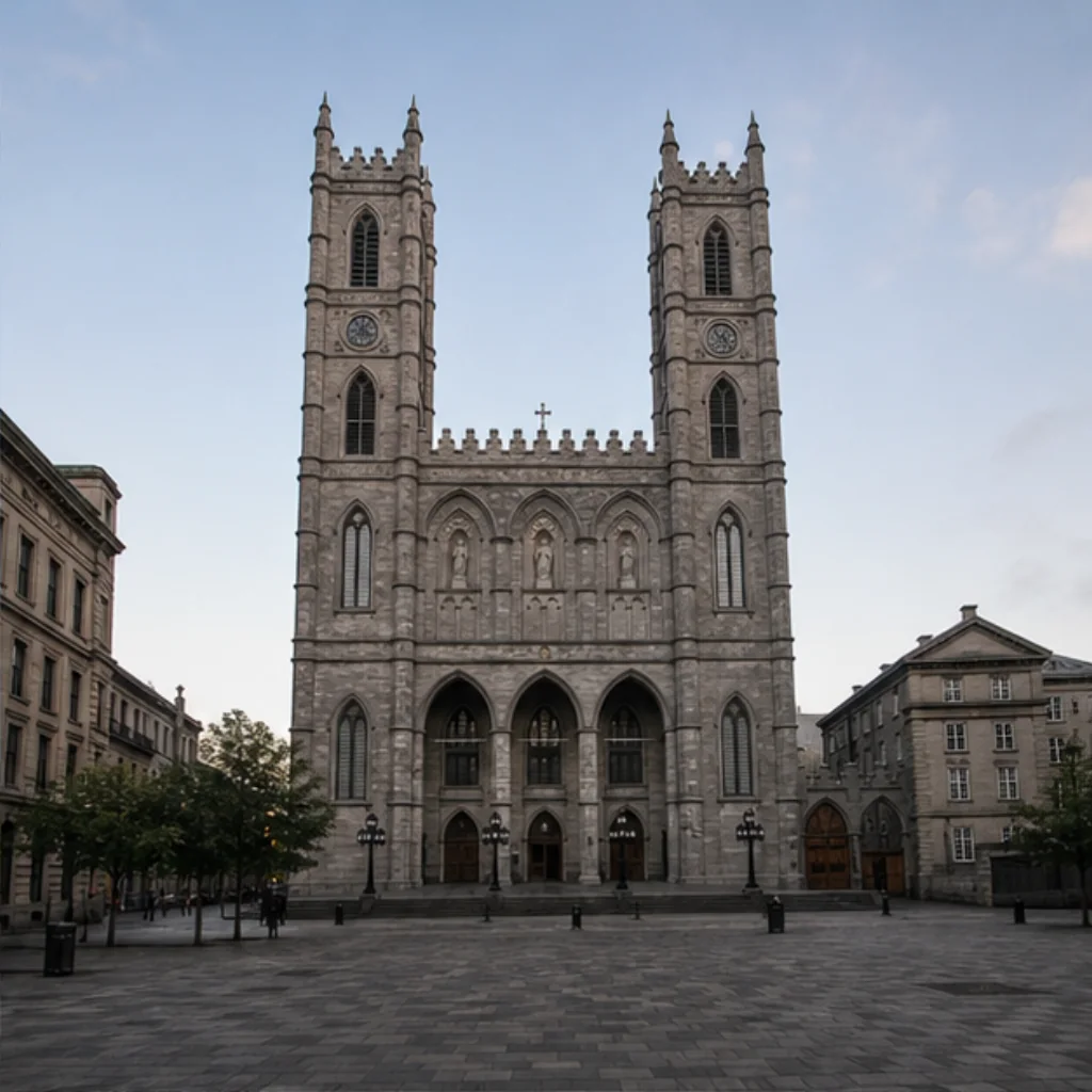 Illustrative Quiet Place d’Armes Experience preview at Notre-Dame Basilica