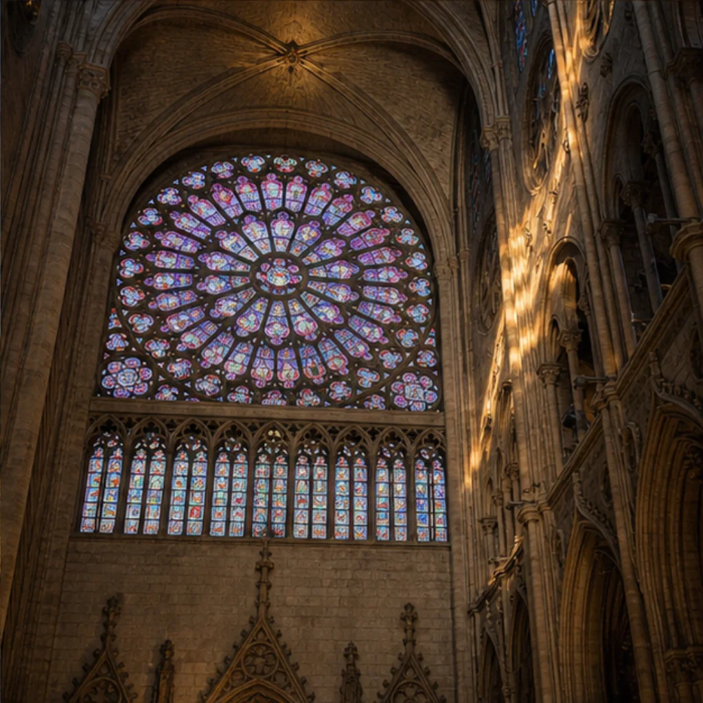 Illustrative Gothic Light Experience preview for Notre-Dame de Paris