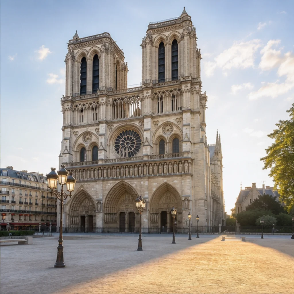 Illustrative Parvis Morning Experience preview for Notre-Dame de Paris