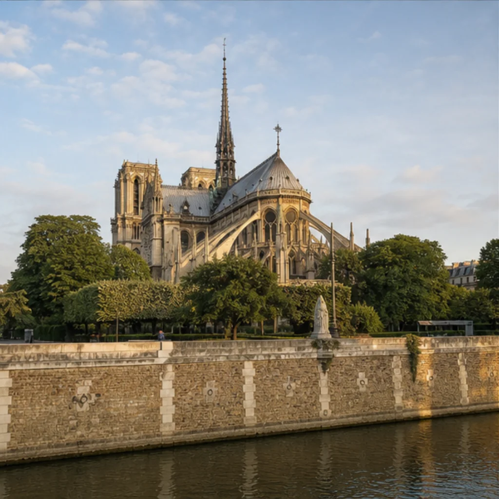 Illustrative Seine Side Experience preview for Notre-Dame de Paris