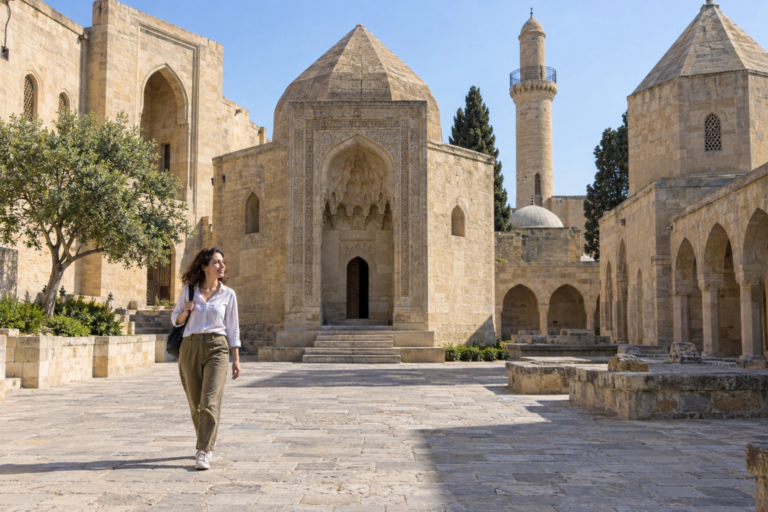 Illustrative Courtyard Daylight Experience preview for Palace of the Shirvanshahs