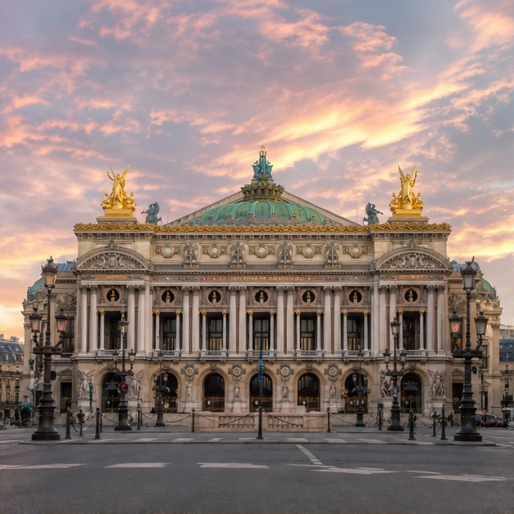 Illustrative catalog artwork of the Palais Garnier opera house in Paris