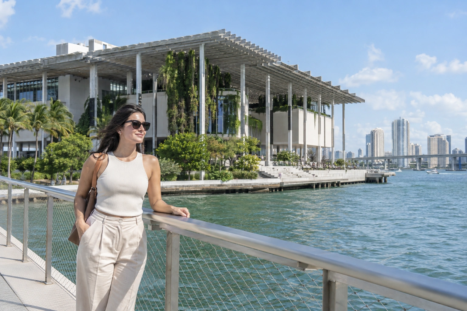 Illustrative Biscayne Bay Light Experience preview for Pérez Art Museum Miami