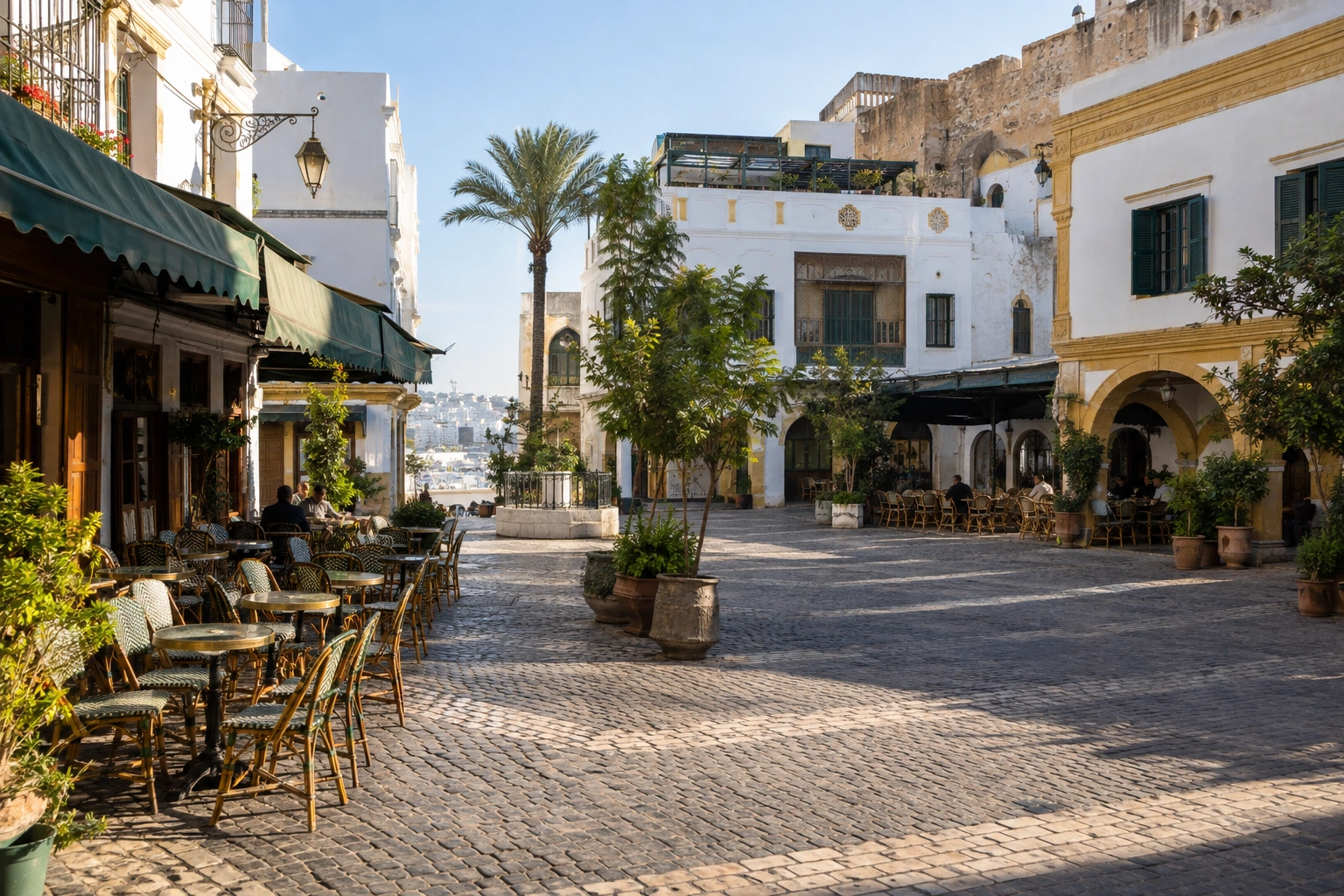 Illustrative catalog artwork of the Petit Socco in Tangier