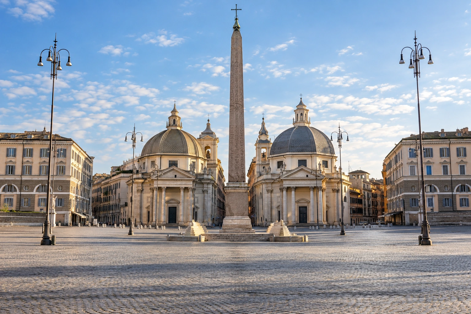 Illustrative catalog artwork of Piazza del Popolo in Rome