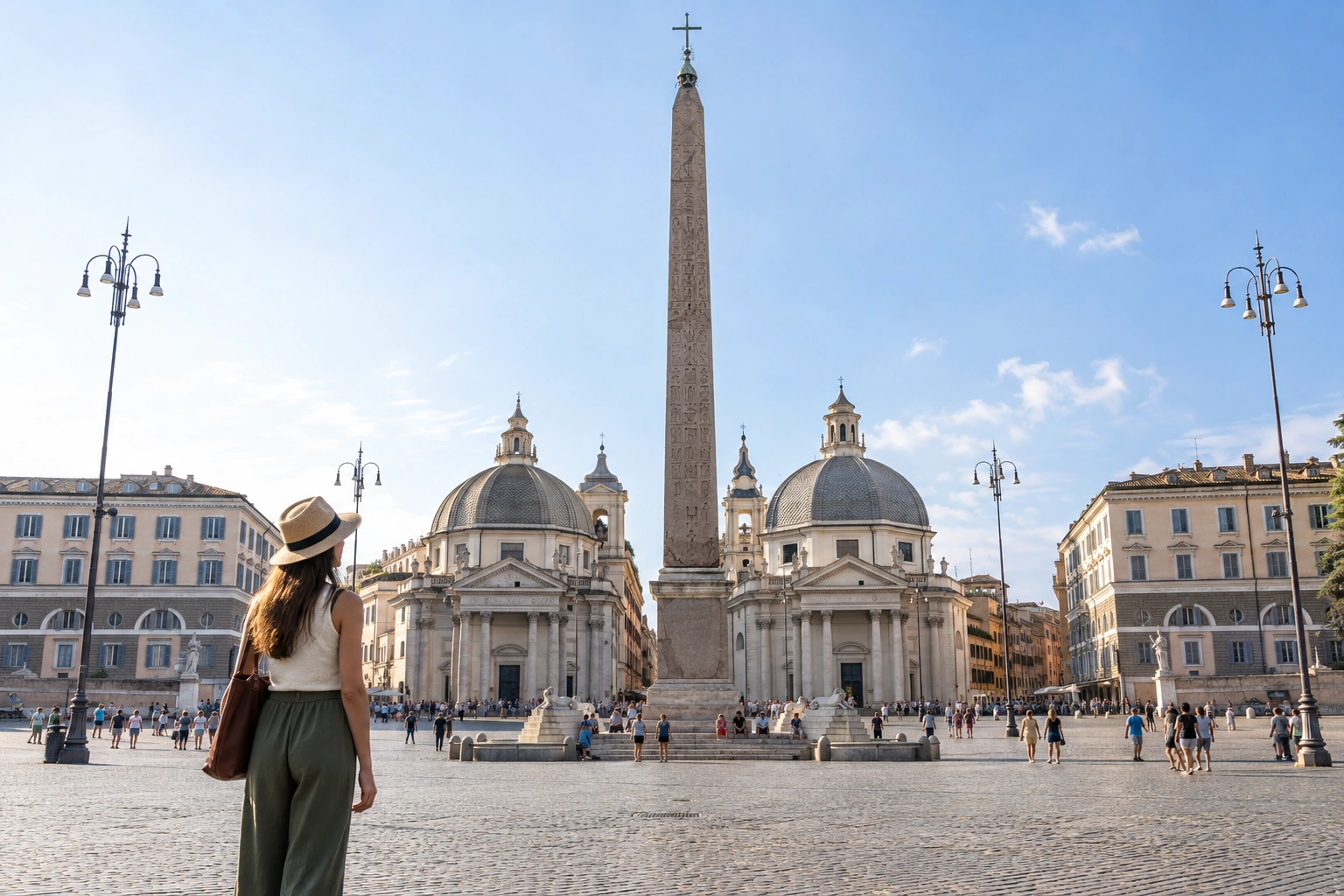 Illustrative Obelisk and Sky Experience preview for Piazza del Popolo