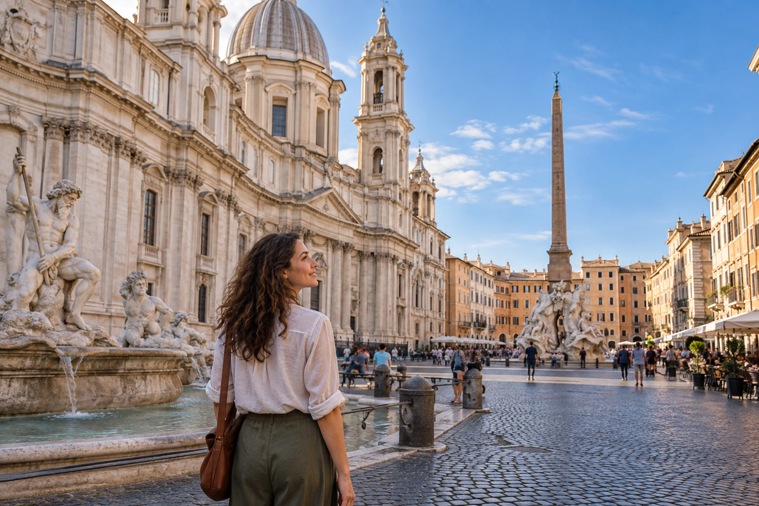 Illustrative Baroque Curves Experience preview for Piazza Navona