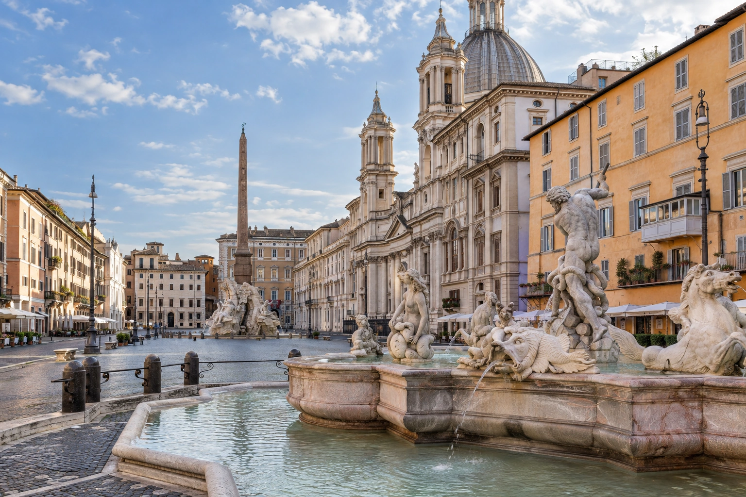 Illustrative catalog artwork of Piazza Navona in Rome
