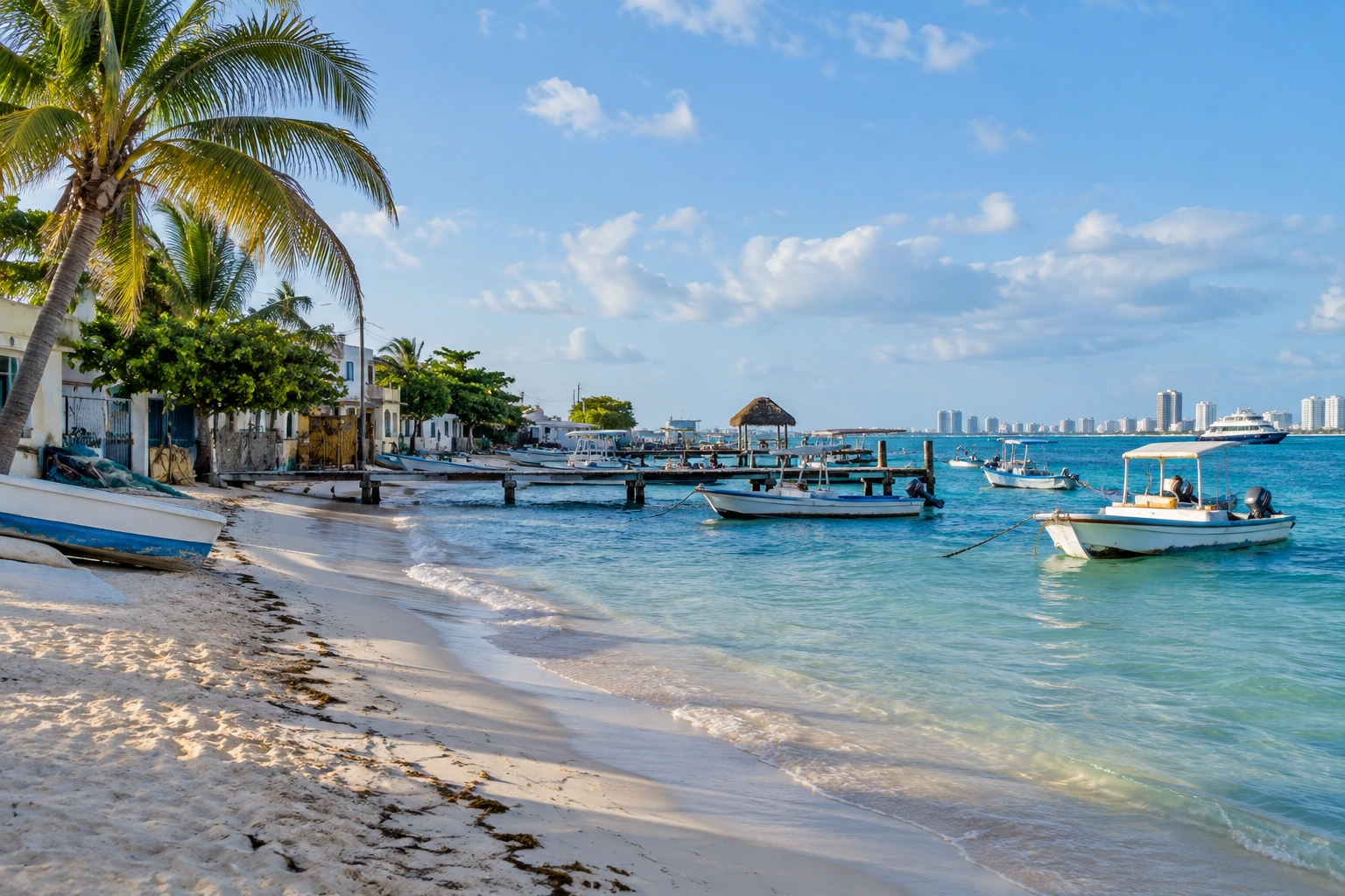 Illustrative catalog artwork of Playa El Nino in Cancun