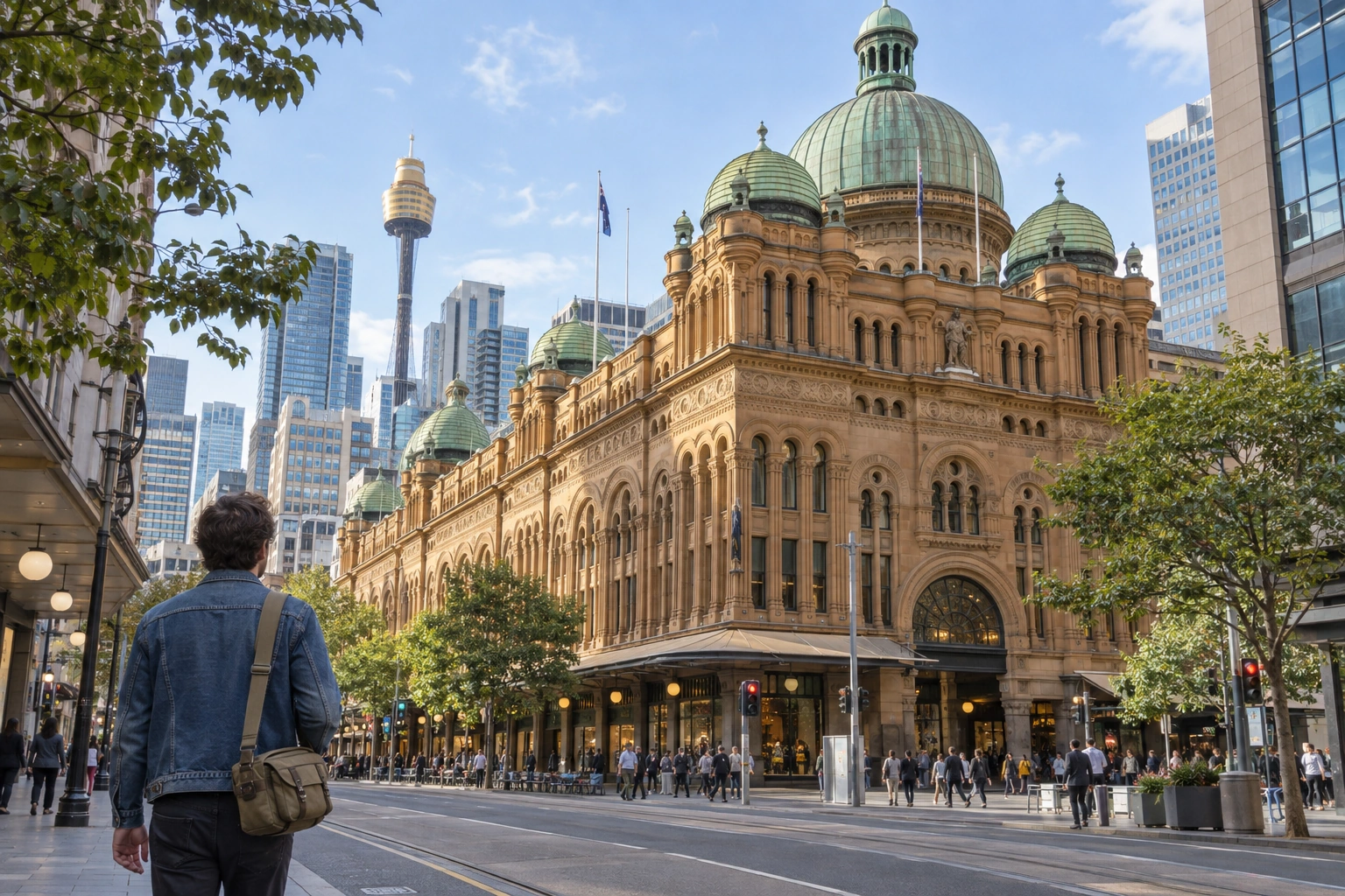 Illustrative George Street Daylight Experience preview for Queen Victoria Building