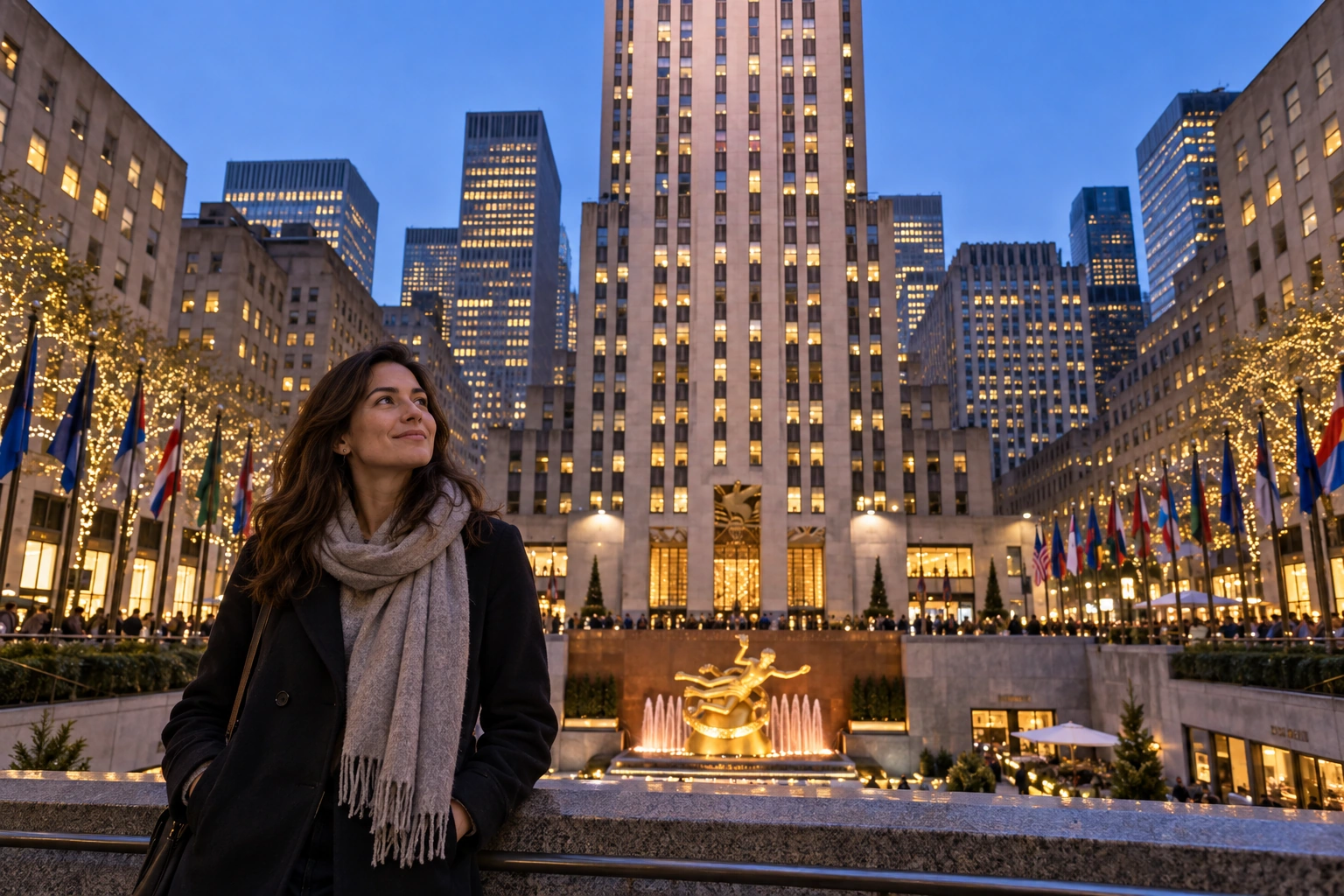 Illustrative Rockefeller Twilight Experience preview for Rockefeller Center