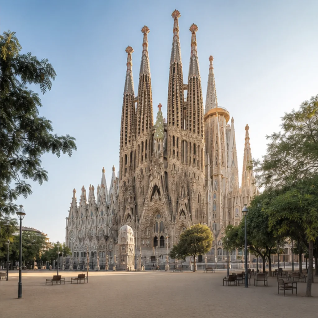Illustrative Quiet Plaza Experience preview for Sagrada Família