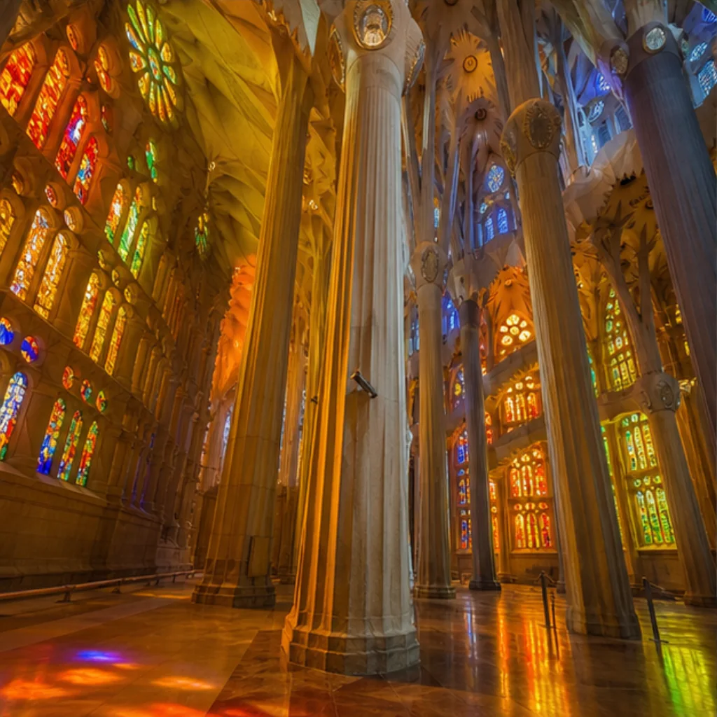 Illustrative Stained Light Experience preview for Sagrada Família