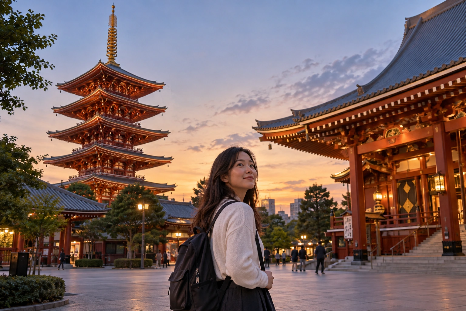 Illustrative Pagoda Evening Experience preview for Senso-ji