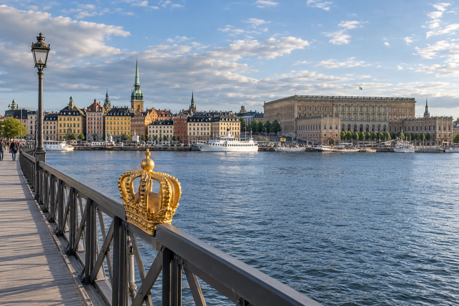 Illustrative catalog artwork of the Skeppsholmsbron bridge in Stockholm