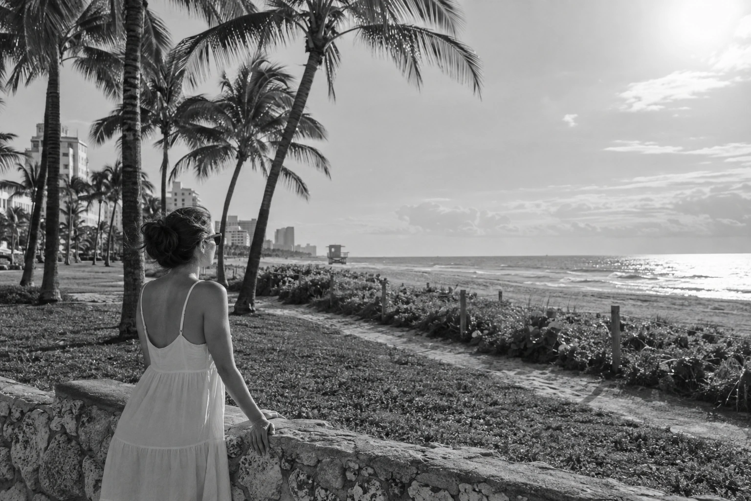 Illustrative South Beach on Film Experience preview for South Beach and Lummus Park