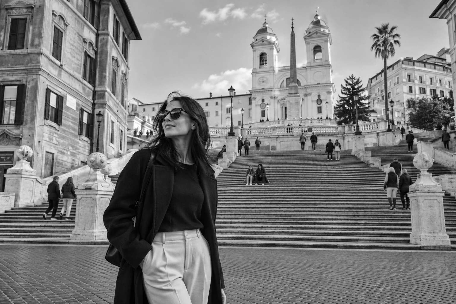Illustrative Spagna on Film Experience preview for Spanish Steps