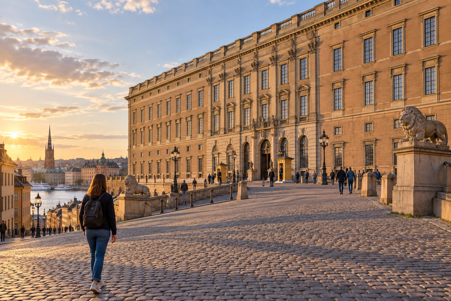 Illustrative Slottsbacken Light Experience preview for Royal Palace
