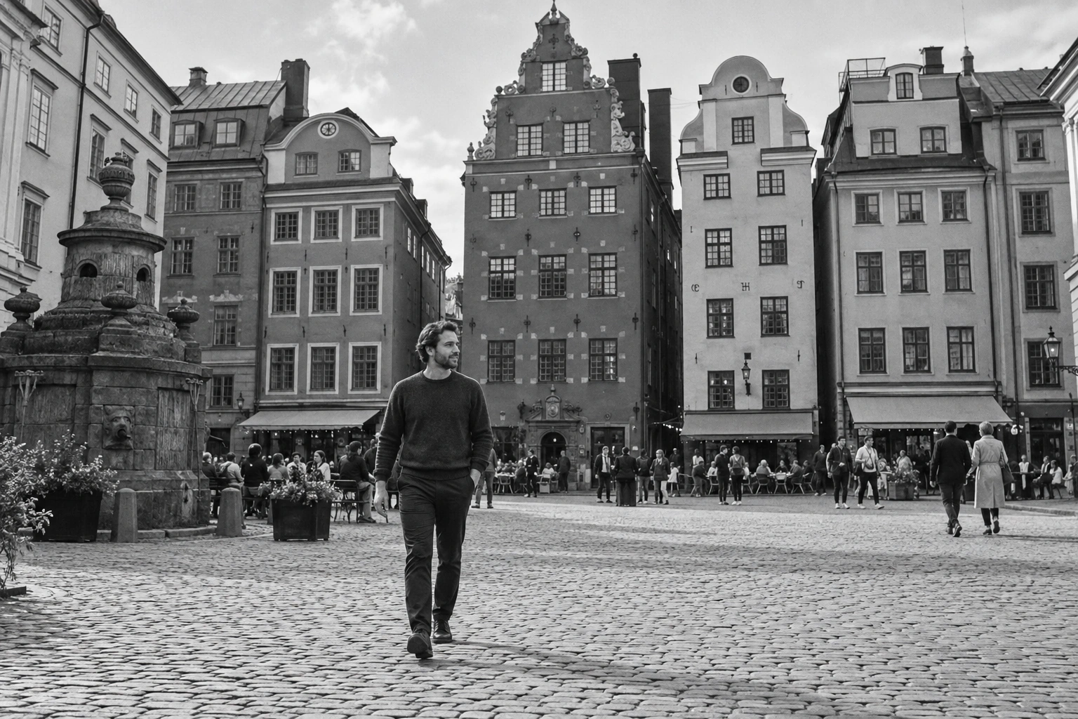 Illustrative Cobbles on Film Experience preview for Stortorget