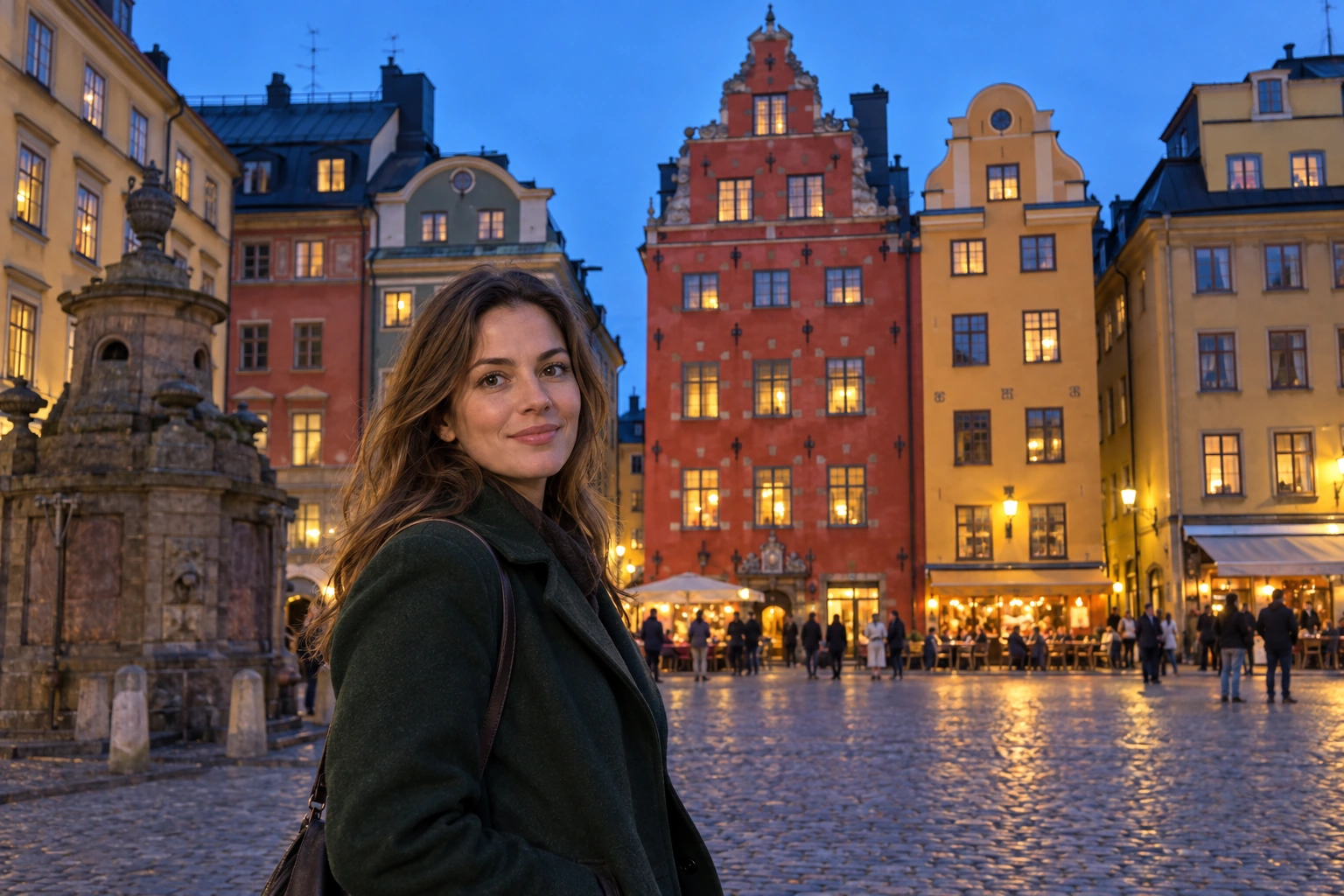 Illustrative Square at Dusk Experience preview for Stortorget