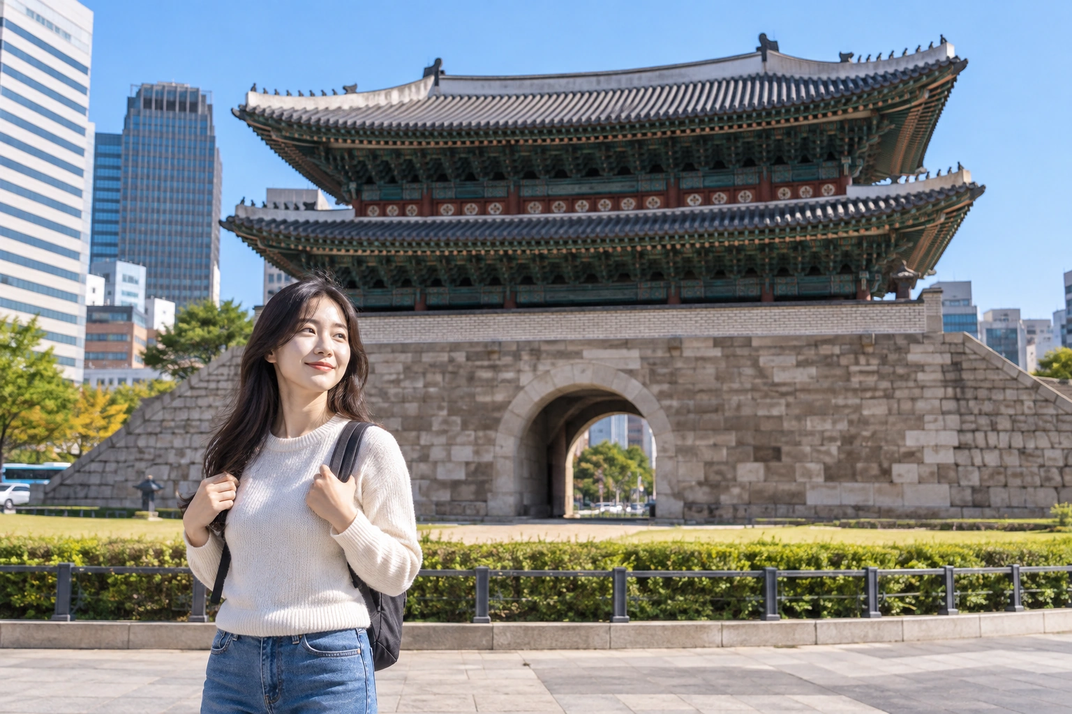 Illustrative Seoul Gate Light Experience preview for Sungnyemun Gate
