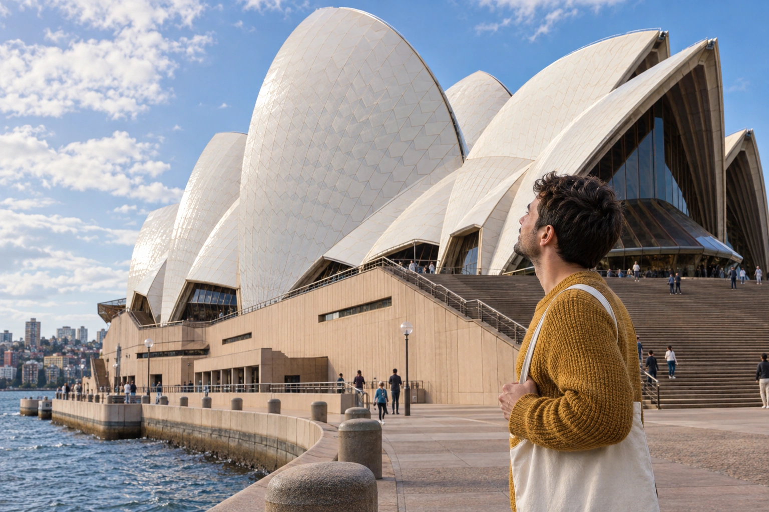 Illustrative Sail Shells Experience preview for Sydney Opera House