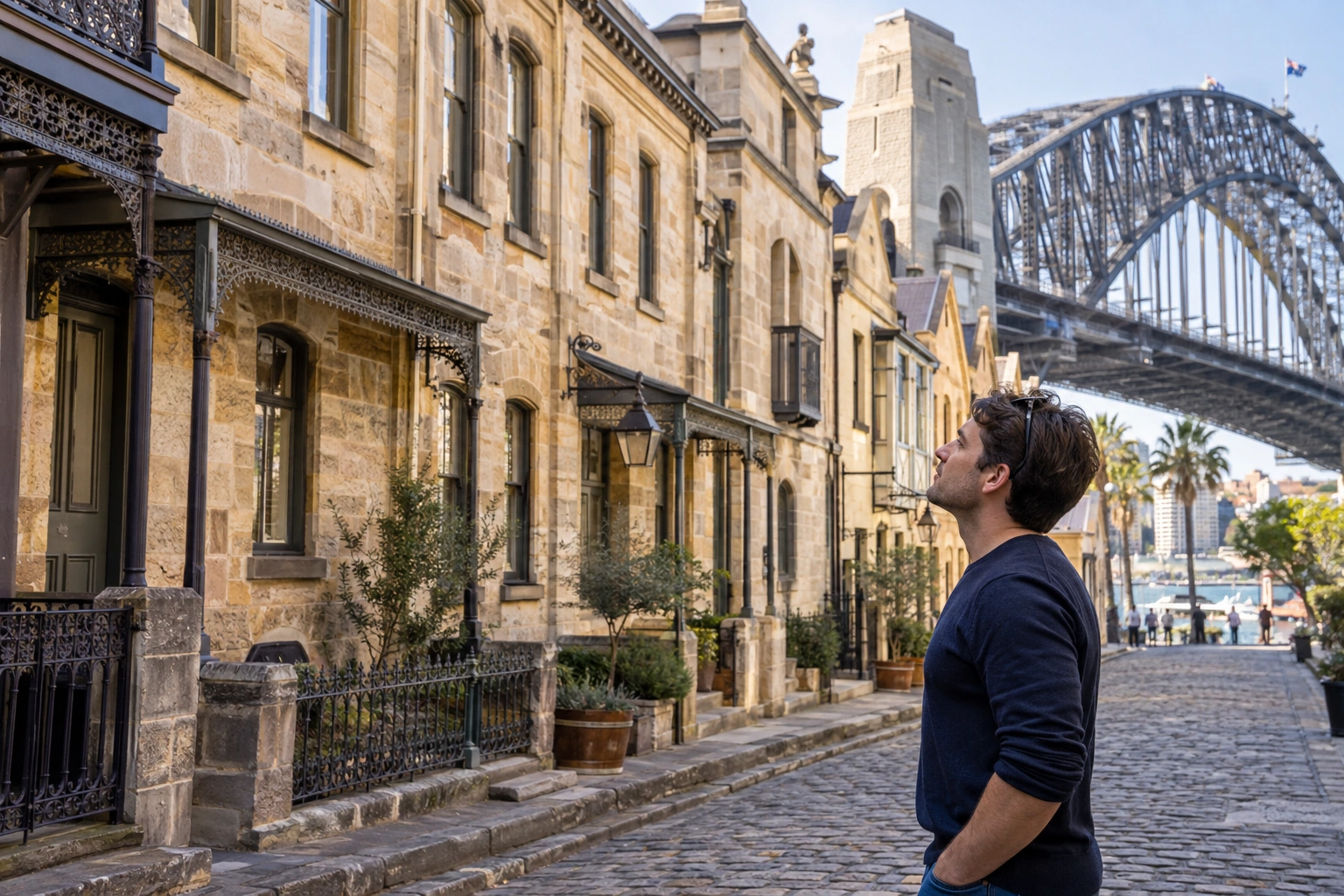 Illustrative Sandstone Terraces Experience preview for The Rocks