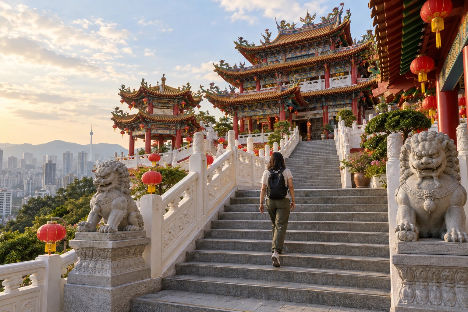 Illustrative Terrace Daylight Experience preview at Thean Hou Temple