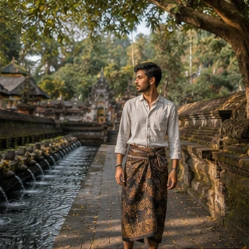 Illustrative Spring and Stone Experience preview for Tirta Empul