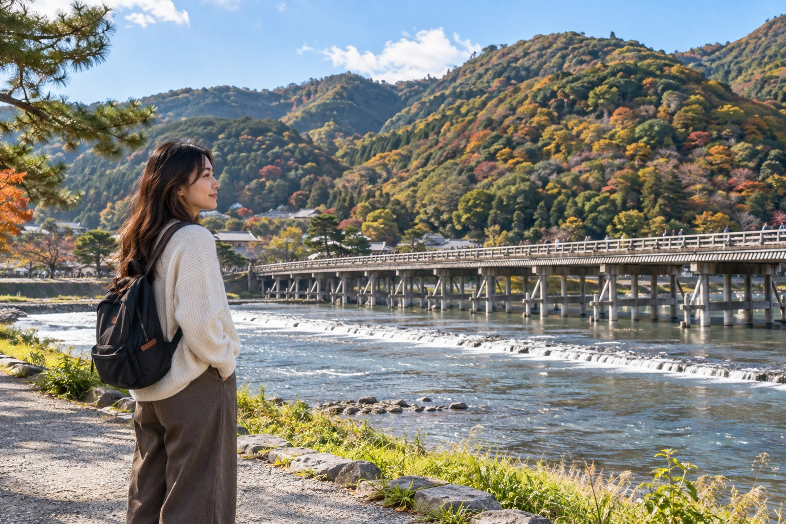 Illustrative River and Mountain Experience preview for Togetsukyo Bridge