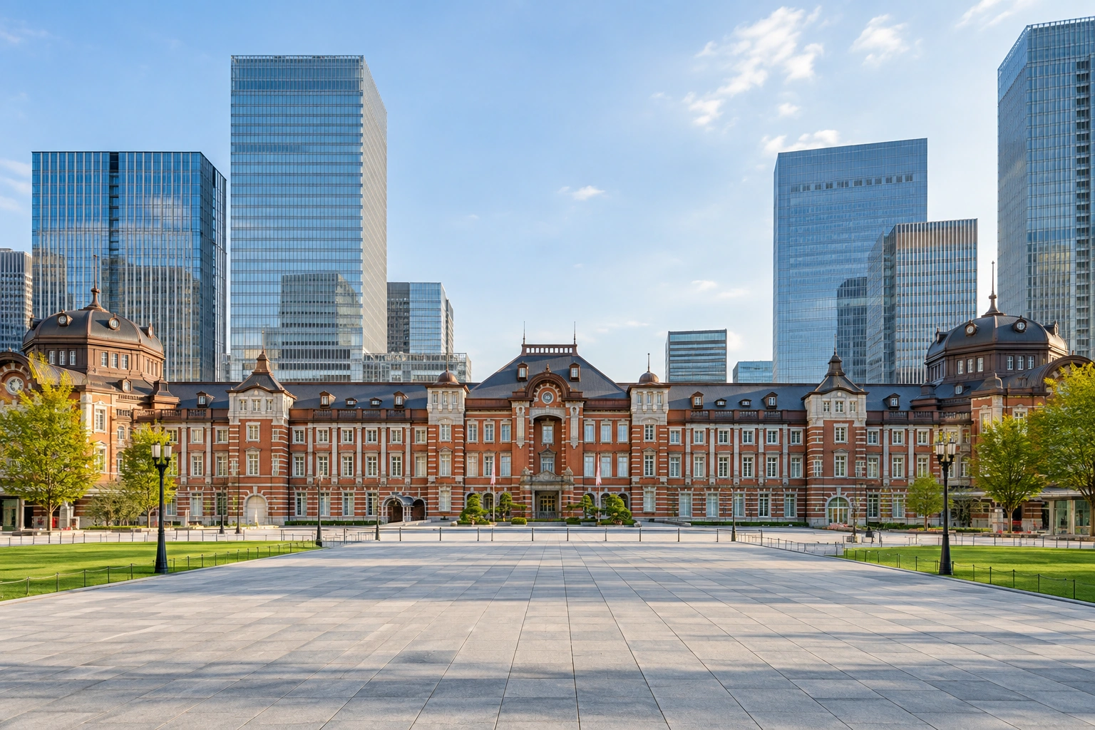 Illustrative catalog artwork of Tokyo Station Marunouchi in Tokyo