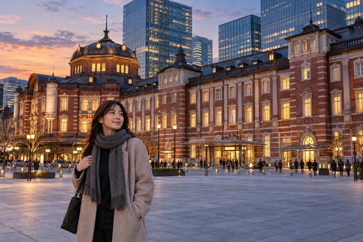 Illustrative Marunouchi at Dusk Experience preview at Tokyo Station Marunouchi