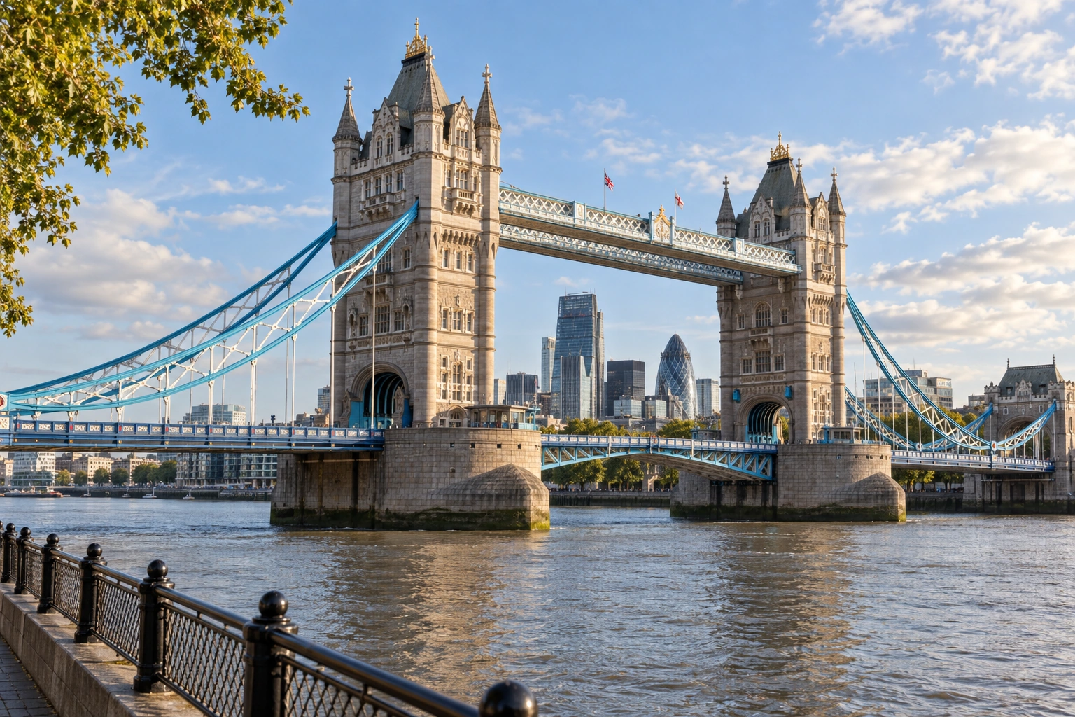 Illustrative artwork of Tower Bridge in London