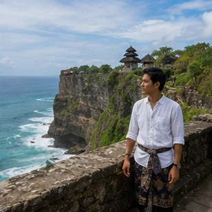 Illustrative Indian Ocean Blue Experience preview for Uluwatu Temple