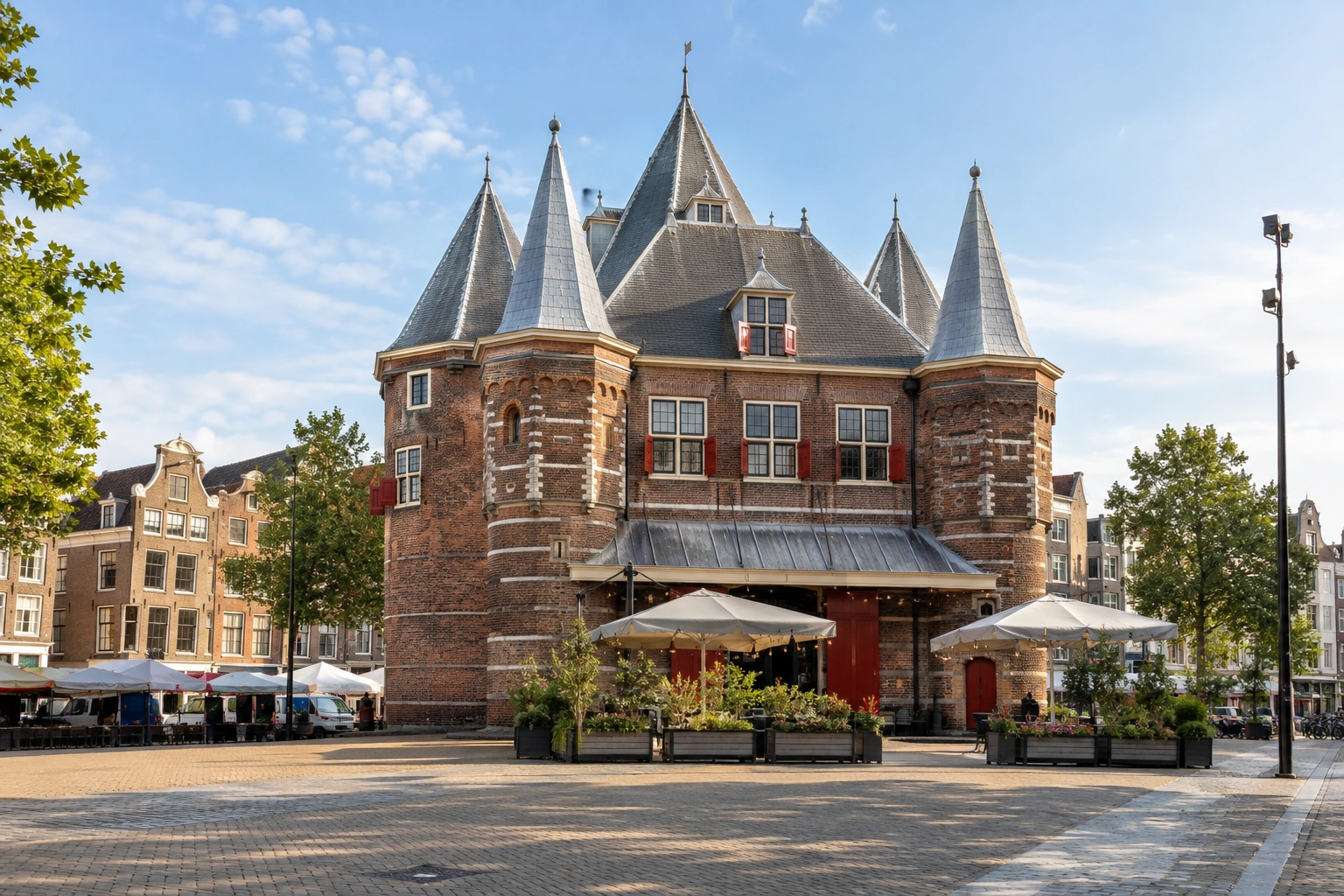 Illustrative catalog artwork of De Waag in Amsterdam