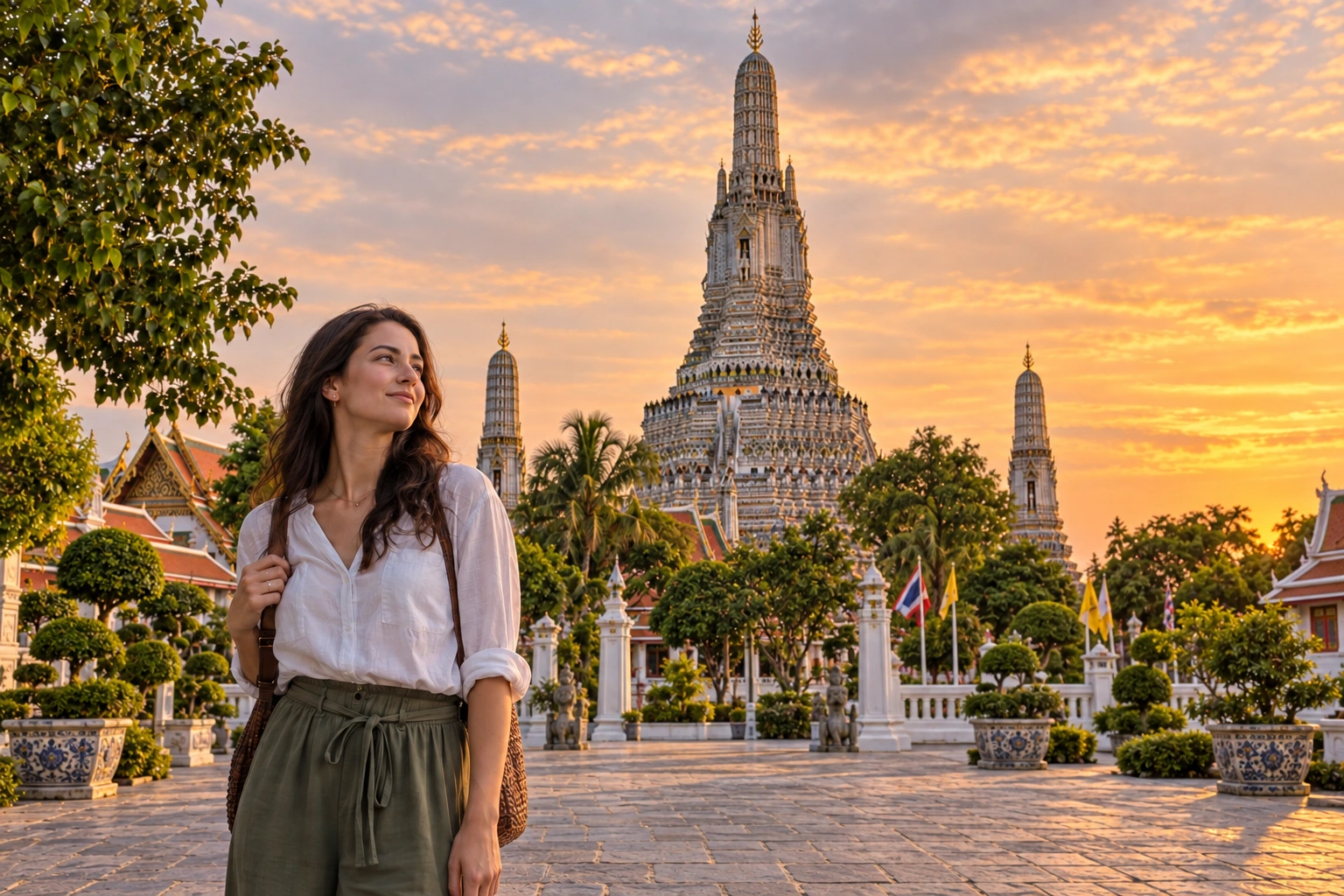 Illustrative River Temple Light Experience preview for Wat Arun