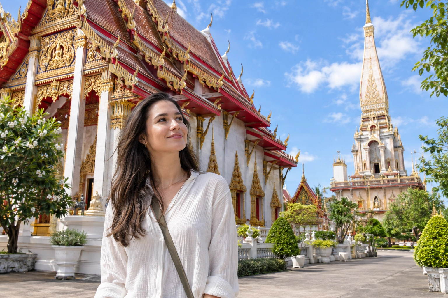 Illustrative Temple Color Detail Experience preview for Wat Chalong