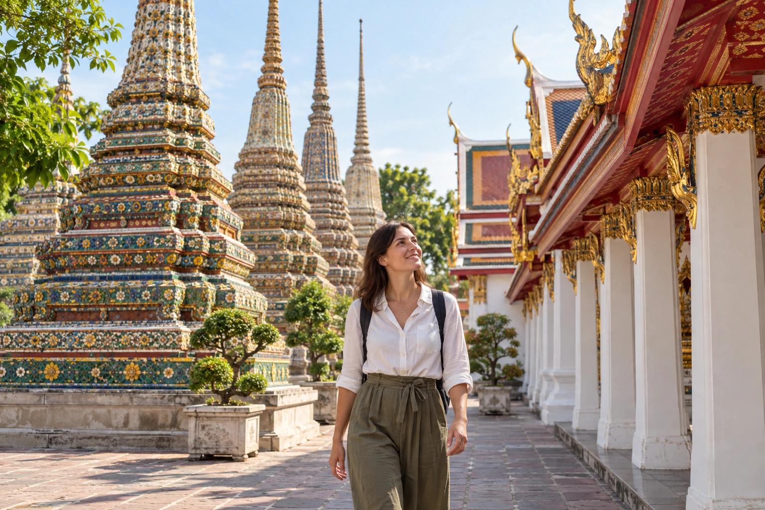 Illustrative Courtyard Eaves Experience preview for Wat Pho