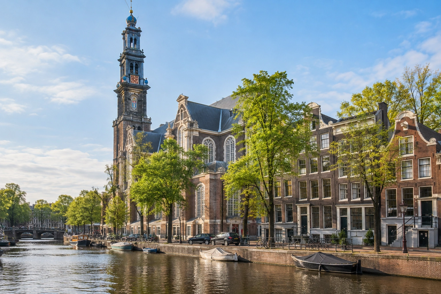 Illustrative catalog artwork of Westerkerk in Amsterdam