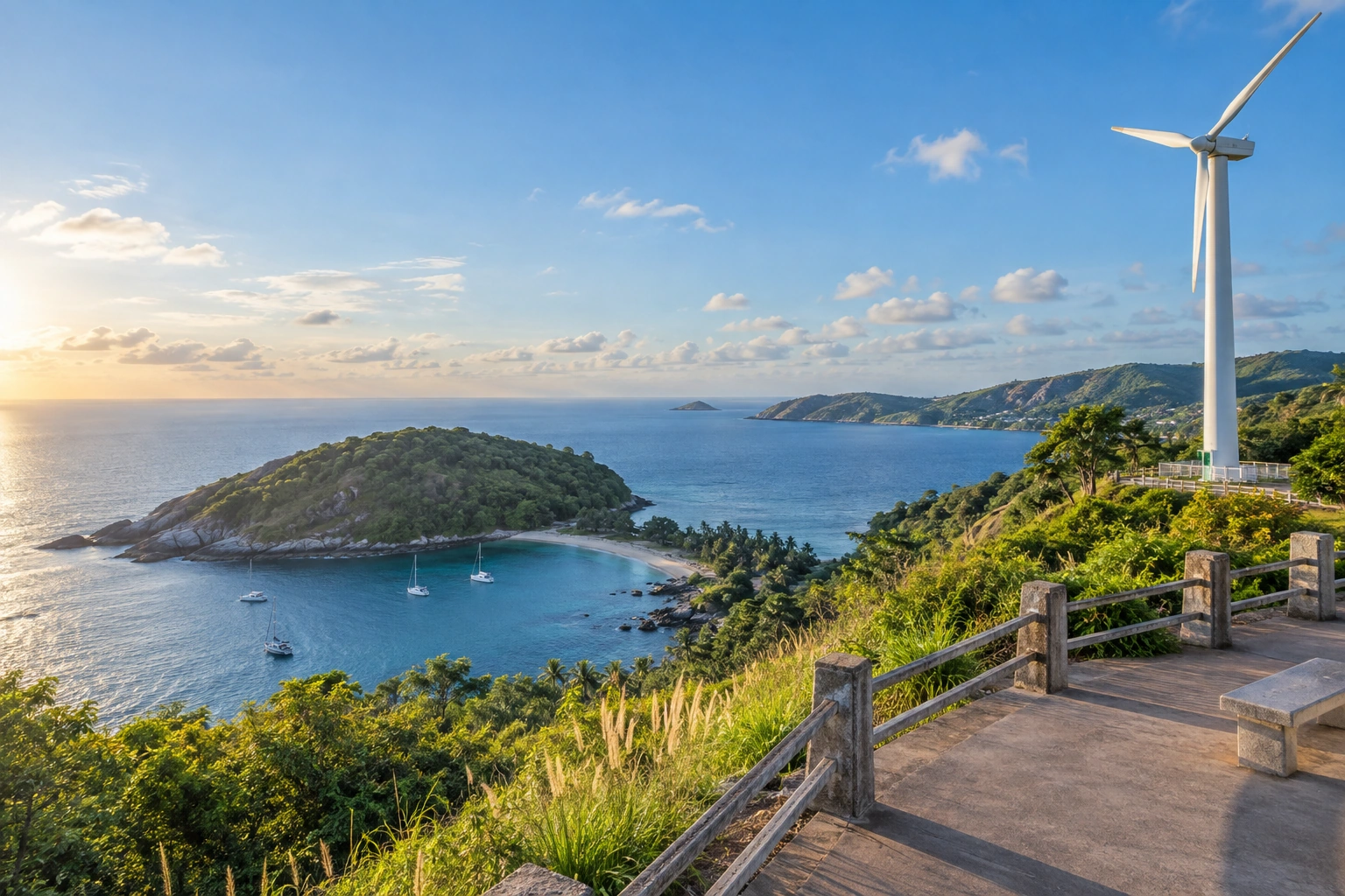 Illustrative catalog artwork of Windmill Viewpoint in Phuket