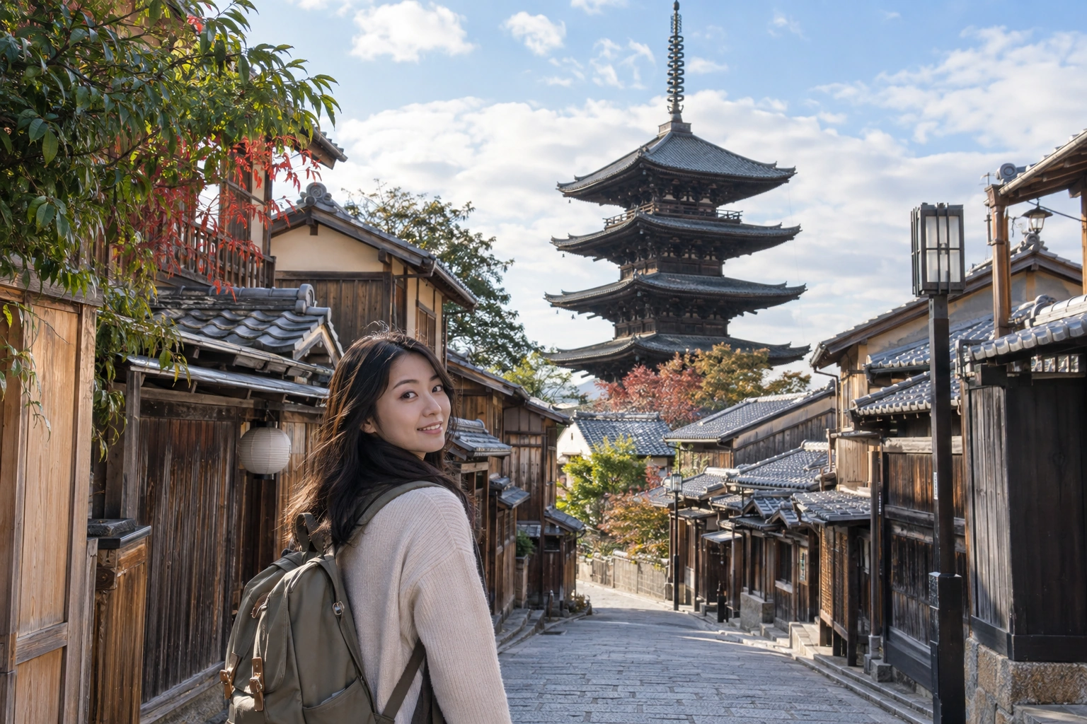 Illustrative Higashiyama Roofs Experience preview for Yasaka Pagoda
