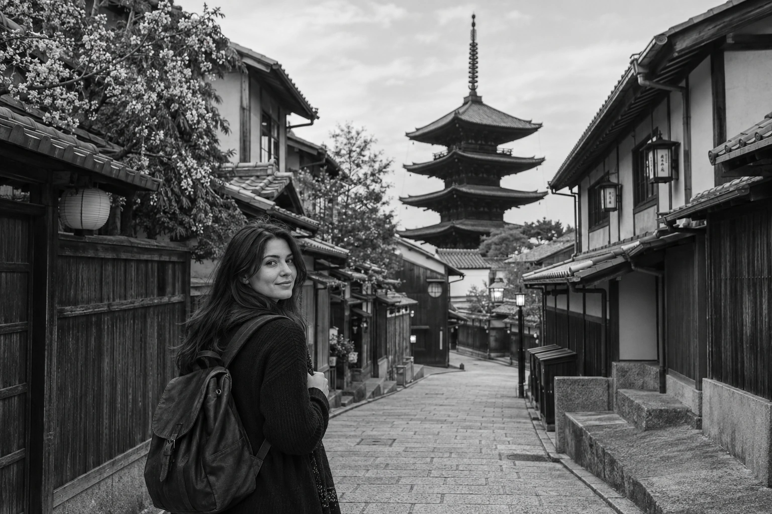 Illustrative Yasaka on Film Experience preview for Yasaka Pagoda